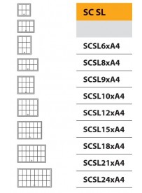 Vitrína SC SL s posuvným sklem 6xA4