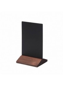 Dřevěný menu stojánek ekonomický tmavě hnědý, 100 mm