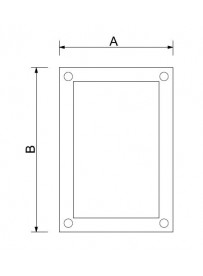 Dvojité plexi A1 včetně 4ks distančních šroubů pr. 19 mm